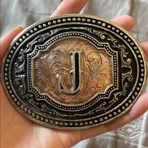 Montana Silversmiths Ornate Silver Belt Buckle